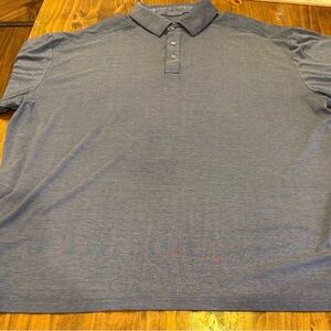 PGA Tour Men's Heather Blue Polo